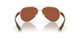 Front View of Costa Del Mar Loreto Sunglasses Rose Gold/Polarized Green Mirror 580G GLASS 56mm Alternate 1