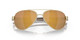 Close Up View of Costa Del Mar Loreto Women Pilot Sunglasses Gold/Polarized Gold Mirror 580G 56mm