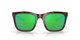 Front View of Costa Del Mar Panga Cat Eye Sunglasses Tortoise/Polarized Green Mirror 580P 56mm