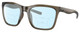 Profile View of Costa Del Mar Panga Designer Progressive Lens Blue Light Blocking Eyeglasses in Shiny Taupe Gray Brown Crystal Ladies Cat Eye Full Rim Acetate 56 mm