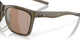 Top View of Costa Del Mar Panga Sunglasses in Taupe/Polarized Copper Silver Mirror 580G 56mm