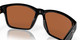 Profile View of Costa Del Mar Paunch Unisex Sunglasses in Black/Polarized Green Mirror 580P 57mm Alternate 1