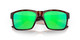 Close Up View of Costa Del Mar Paunch Unisex Sunglasses Tortoise/Polarized Green Mirror 580P 57mm