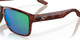 Top View of Costa Del Mar Paunch Unisex Sunglasses Tortoise/Polarized Green Mirror 580P 57mm