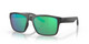 Profile View of Costa Del Mar Paunch Sunglasses in Gray Crystal/Polarized Green Mirror 580G 57mm