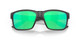 Close Up View of Costa Del Mar Paunch Sunglasses in Gray Crystal/Polarized Green Mirror 580G 57mm