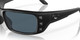 Top View of Costa Del Mar Permit Unisex Sunglass in Black Blackout/Polarized Gray 580P 63 mm
