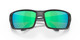 Close Up View of Costa Del Mar Permit Unisex Sunglass Black Gray/Polarized Green Mirror 580G 63mm