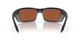 Front View of Costa Del Mar Permit Unisex Sunglass Black Gray/Polarized Green Mirror 580G 63mm Alternate 1