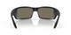 Front View of Costa Del Mar Permit Unisex Sunglasses in Black/Polarized Blue Mirror 580G 63 mm Alternate 1