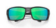 Close Up View of Costa Del Mar Permit Unisex Sunglasses in Black/Polarized Green Mirror 580G 63mm