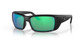 Top View of Costa Del Mar Permit Unisex Sunglasses in Black/Polarized Green Mirror 580G 63mm Alternate 1