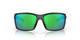 Front View of Costa Del Mar Reefton Unisex Sunglass in Black/Polarized Green Mirror 580P 64 mm
