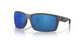 Profile View of Costa Del Mar Reefton Unisex Sunglass Gray Black/Polarized Blue Mirror 580P 64mm