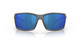 Front View of Costa Del Mar Reefton Unisex Sunglass Gray Black/Polarized Blue Mirror 580P 64mm