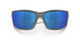 Close Up View of Costa Del Mar Reefton Unisex Sunglass Gray Black/Polarized Blue Mirror 580P 64mm
