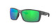 Close Up View of Costa Del Mar Reefton Unisex Sunglasses in Gray/Polarized Green Mirror 580P 64mm Alternate 1