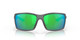 Front View of Costa Del Mar Reefton Unisex Sunglasses in Gray/Polarized Green Mirror 580P 64mm