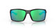 Front View of Costa Del Mar Reefton Unisex Sunglass in Black/Polarized Green Mirror 580G 64 mm