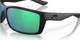 Top View of Costa Del Mar Reefton Unisex Sunglass in Black/Polarized Green Mirror 580G 64 mm