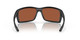 Front View of Costa Del Mar Reefton Unisex Sunglass in Black/Polarized Green Mirror 580G 64 mm Alternate 1