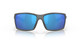 Front View of Costa Del Mar Reefton Unisex Sunglass Gray Black/Polarized Blue Mirror 580G 64mm