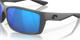 Top View of Costa Del Mar Reefton Unisex Sunglass Gray Black/Polarized Blue Mirror 580G 64mm