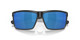 Close Up View of Costa Del Mar Rinconcito Unisex Sunglasses Black/Polarized Blue Mirror 580P 60mm