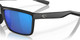 Top View of Costa Del Mar Rinconcito Unisex Sunglasses Black/Polarized Blue Mirror 580G 60mm