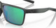 Top View of Costa Del Mar Rincon Unisex Sunglasses in Gray/Polarized Green Mirror 580G 63 mm