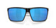 Close Up View of Costa Del Mar Rincon Unisex Sunglass Black/Polarized Blue Mirror 580G GLASS 63mm