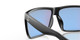 Front View of Costa Del Mar Rincon Unisex Sunglasses in Black/Polarized Green Mirror 580G 63mm Alternate 1