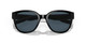 Close Up View of Costa Del Mar Salina Womens Cat Eye Sunglasses in Black/Polarized Gray 580P 53mm