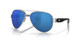 Profile View of Costa Del Mar South Point Unisex Sunglass Silver/Polarized Blue Mirror 580P 59mm