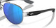 Top View of Costa Del Mar South Point Unisex Sunglass Silver/Polarized Blue Mirror 580G 59mm