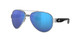 Close Up View of Costa Del Mar South Point Unisex Sunglass Silver/Polarized Blue Mirror 580G 59mm Alternate 1
