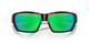 Close Up View of Costa Del Mar Tuna Alley Sunglasses in Tortoise/Polarized Green Mirror 580P 62mm
