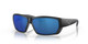 Profile View of Costa Del Mar Tuna Alley Unisex Sunglasses Black/Polarized Blue Mirror 580P 62mm