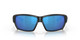 Front View of Costa Del Mar Tuna Alley Unisex Sunglasses Black/Polarized Blue Mirror 580G 62mm