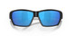 Close Up View of Costa Del Mar Tuna Alley Unisex Sunglasses Black/Polarized Blue Mirror 580G 62mm