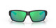 Front View of Costa Del Mar Tuna Alley Unisex Sunglass Black/Polarized Green Mirror 580G 62 mm