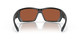 Front View of Costa Del Mar Tuna Alley Unisex Sunglass Black/Polarized Green Mirror 580G 62 mm Alternate 1