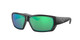 Close Up View of Costa Del Mar Tuna Alley Unisex Sunglass Black/Polarized Green Mirror 580G 62 mm Alternate 1