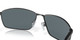 Profile View of Costa Del Mar Turret Unisex Sunglasses in Black/Polarized Blue Mirror 580P 63 mm Alternate 1