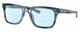 Profile View of Costa Del Mar Tybee Designer Progressive Lens Blue Light Blocking Eyeglasses in Blue Teal Crystal Ocean Currents Unisex Panthos Full Rim Acetate 55 mm
