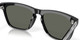 Profile View of Costa Del Mar Ulu Unisex Cateye Sunglasses Black Silver/Polarized Gray 580G 56mm Alternate 1