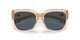 Close Up View of Costa Del Mar Waterwoman Cateye Sunglass Blonde Crystal/Polarized Gray 580P 55mm