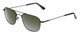 Profile View of American Optical Checkmate Unisex Pilot Sunglasses Black Tortoise/G15 Green 56mm