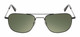 Front View of American Optical Checkmate Unisex Pilot Sunglasses Black Tortoise/G15 Green 56mm