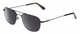 Profile View of American Optical Checkmate Designer Polarized Reading Sunglasses with Custom Cut Powered Smoke Grey Lenses in Matte Black Brown Tortoise Havana Unisex Pilot Full Rim Metal 56 mm
